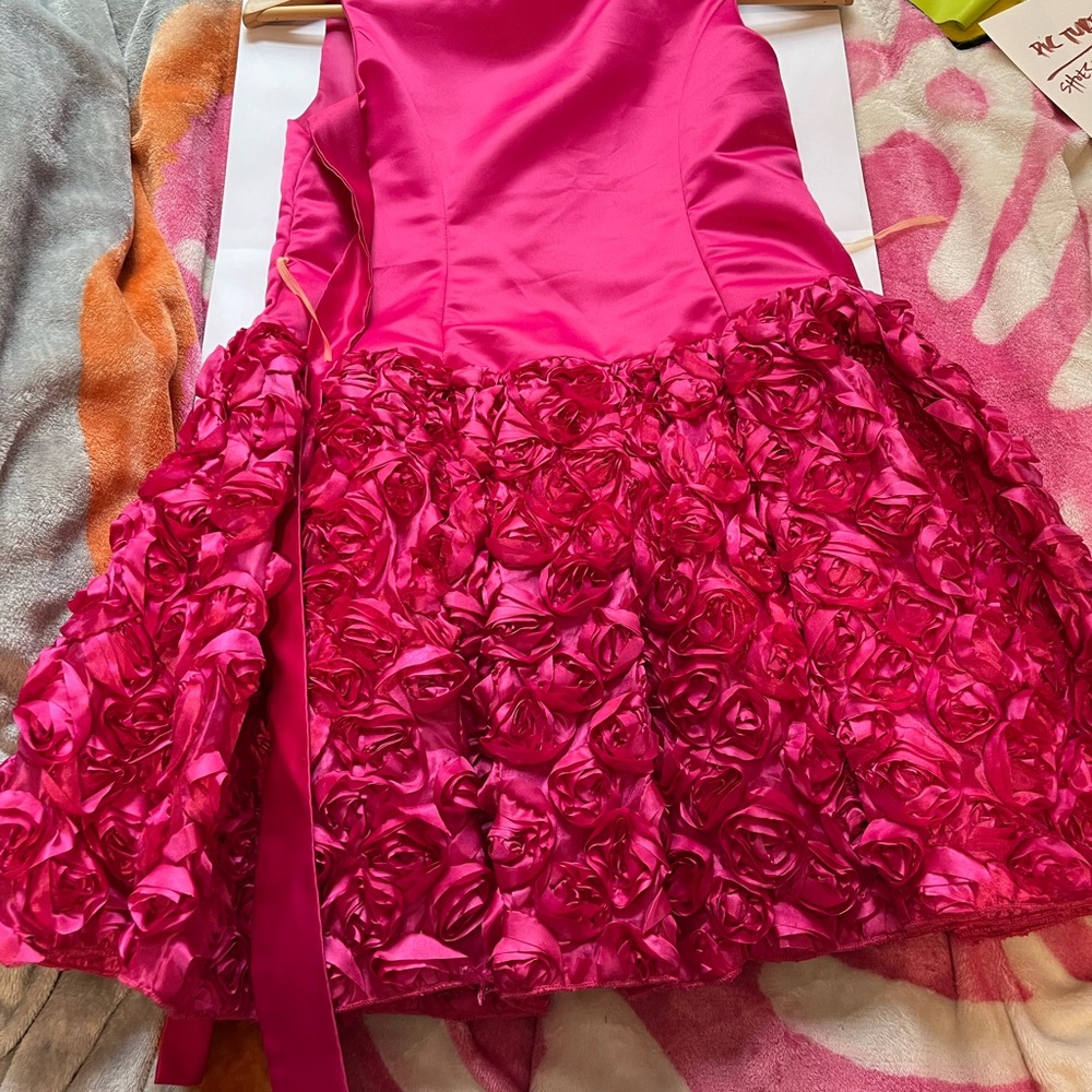 Pink rose party dress